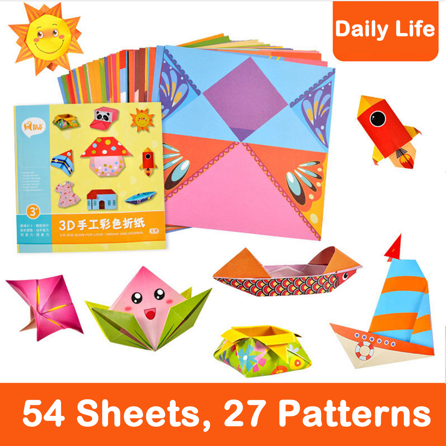 54Sheets Origami Folding Paper – Art And Craft For Nursery recenzja i cena