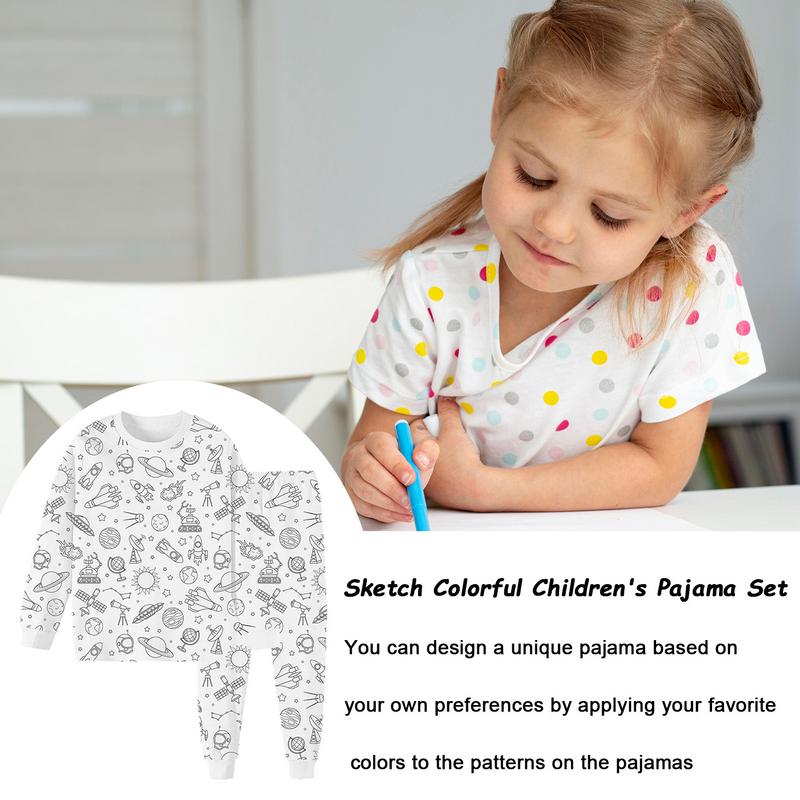 Pajama Coloring For Kids Sketc – Art And Craft Autumn recenzja i cena