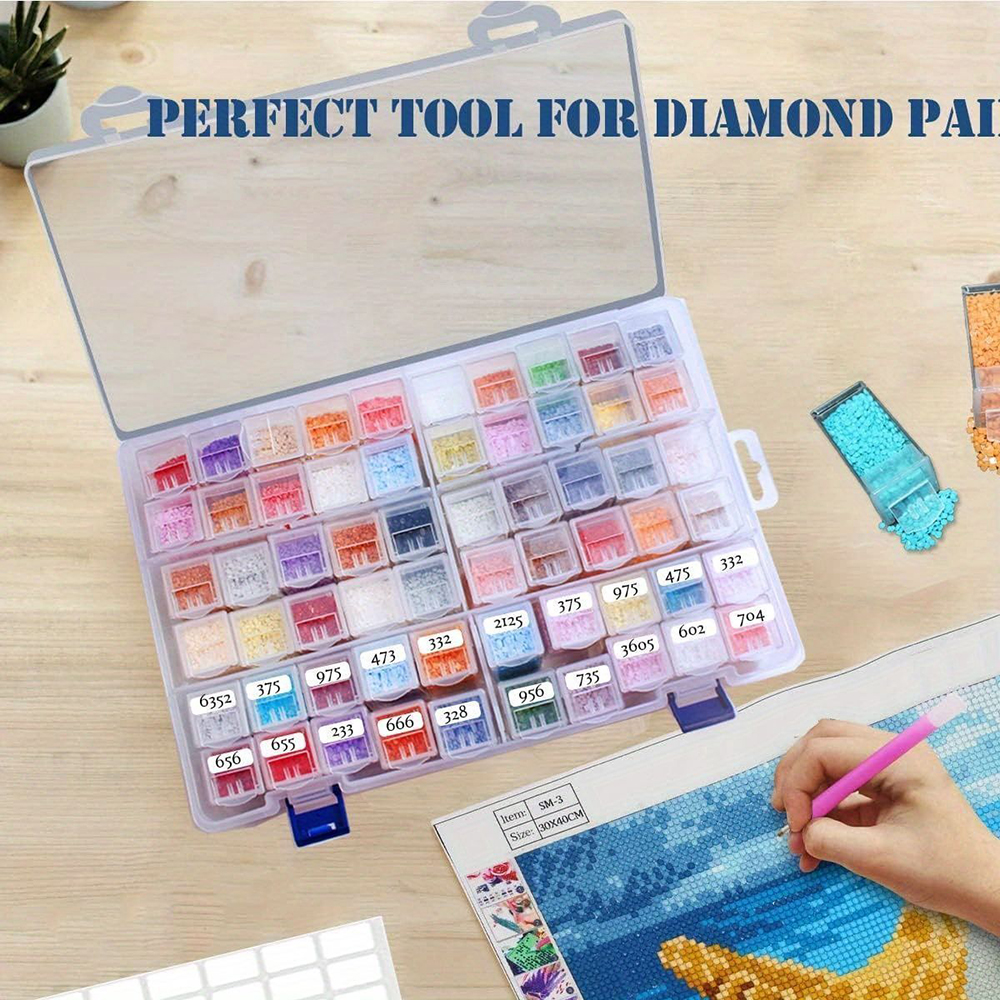 Square Plastic Diamond Paintin – Box Art And Craft recenzja i cena