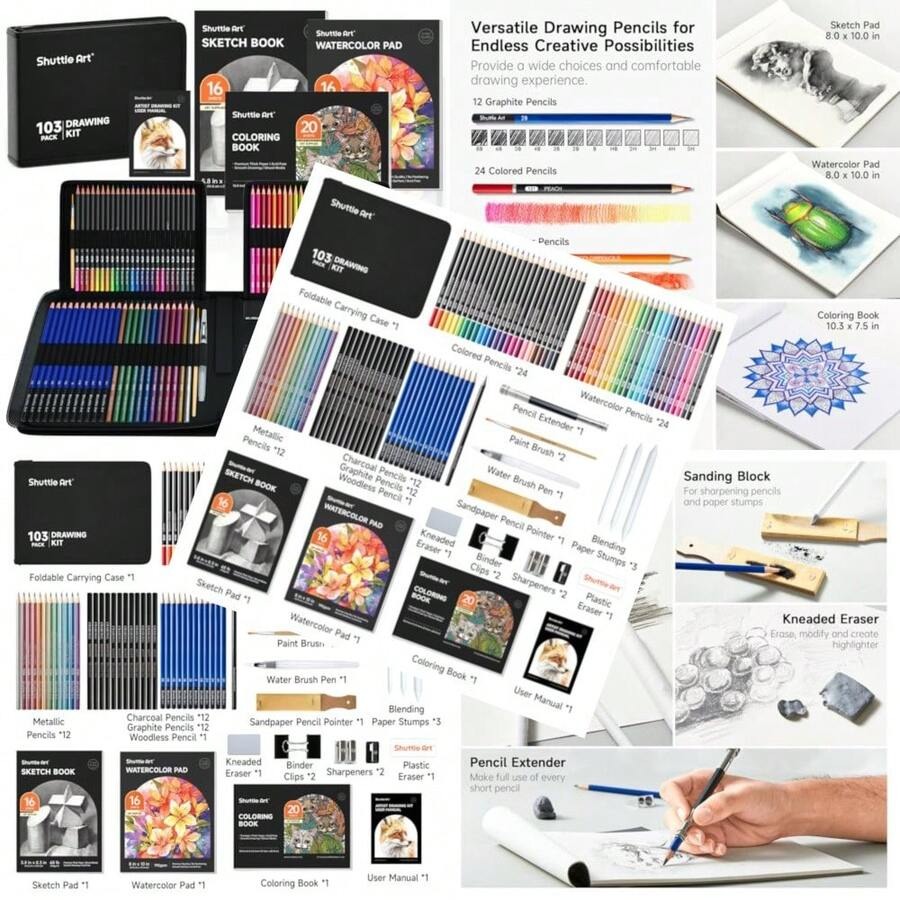 PCS Drawing Kit, Professional  – Colored Pencil Professional recenzja i cena