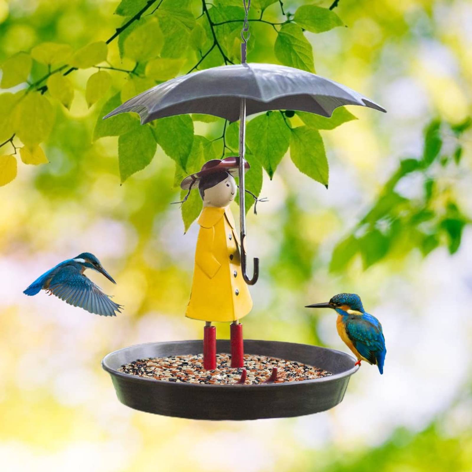 Girl with Umbrella Bird Feeder – Art Craft And recenzja i cena