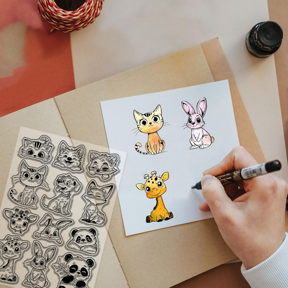 Cat Dog Rabbit Clear Stamps fo – Rubber Stamp Blank recenzja i cena