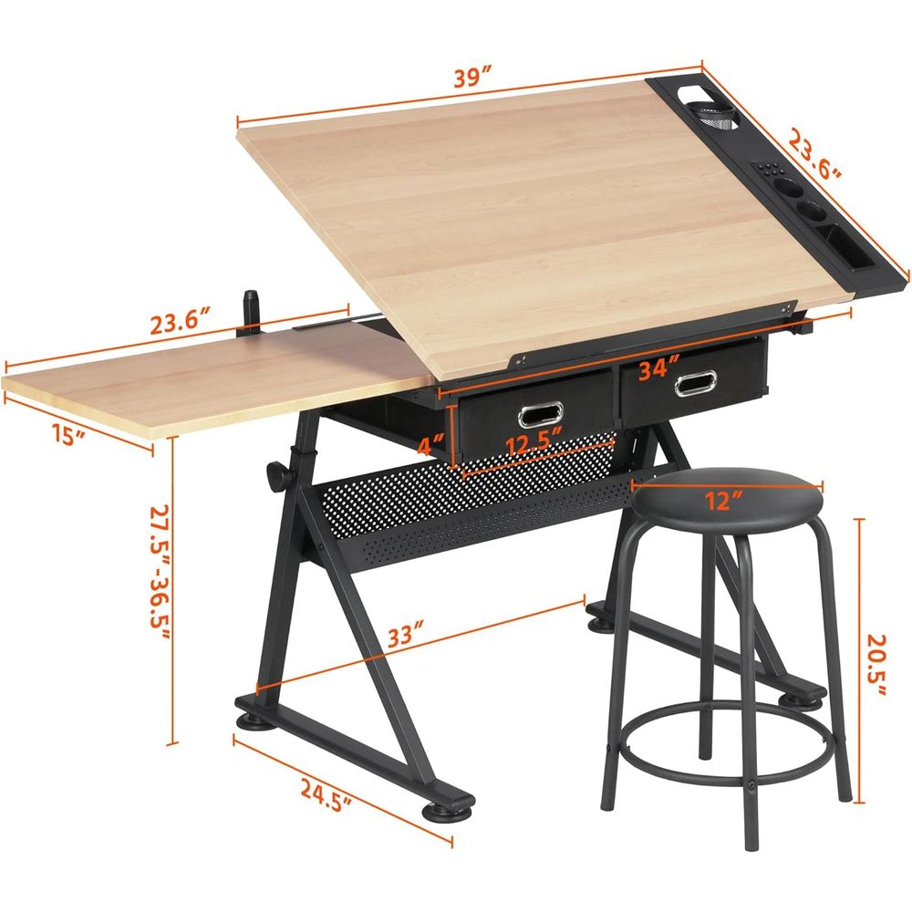 Height Adjustable Drating Tabl – Art & Craft Tape recenzja i cena