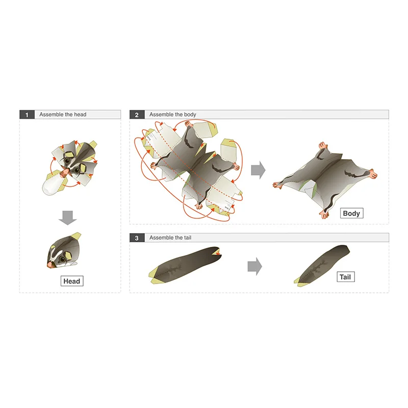 Sugar Glider Flying Mouse Hand – Art Craft With Cardboard recenzja i cena