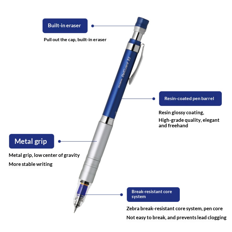 Japanese ZEBRA DelGuard MA86 M – Colored Pencil Professional recenzja i cena
