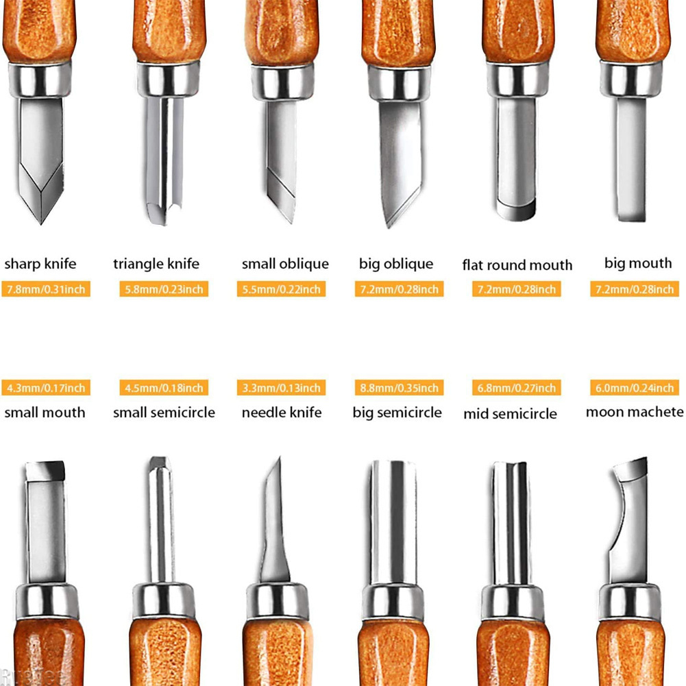 12Pcs SK2 Woodworking Carving  – Art Craft Knife recenzja i cena